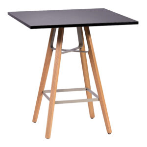 LIU Seating Tables, Square, black