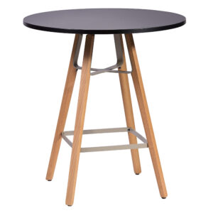 LIU Seating Tables, Round, black