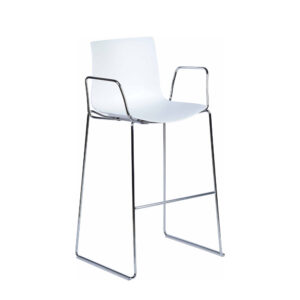 Catifa 46 Skid with armrest, white