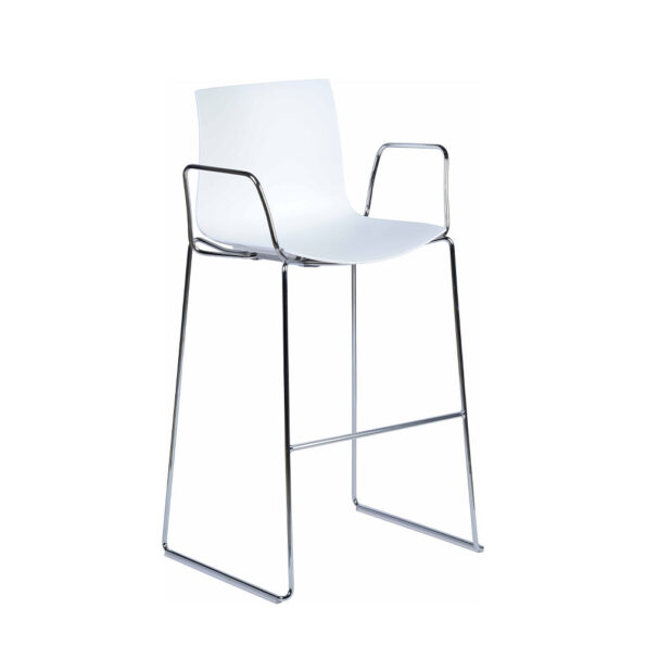 Catifa 46 Skid with armrest, white