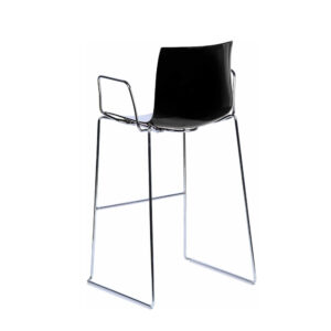Catifa 46 Skid with armrest, white-black