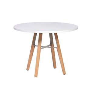 LIU Side Tables, Round, white LIU Side Tables, Round, white