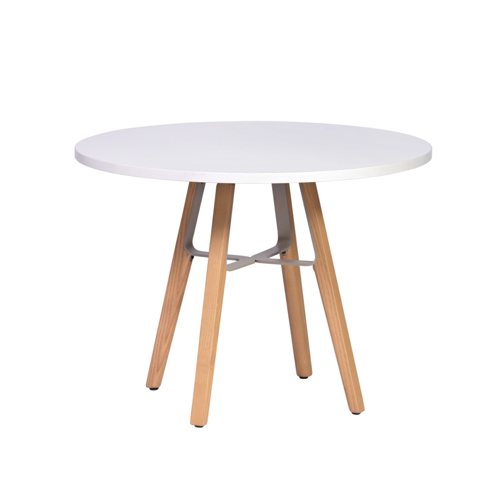LIU Side Tables, Round, white LIU Side Tables, Round, white