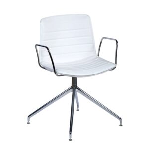 Catifa 46 Meeting Leather with armrest, white