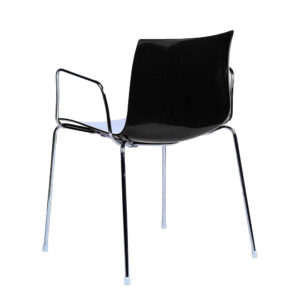 Catifa 46 with armrests, white-black