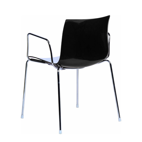 Catifa 46 with armrests, white-black