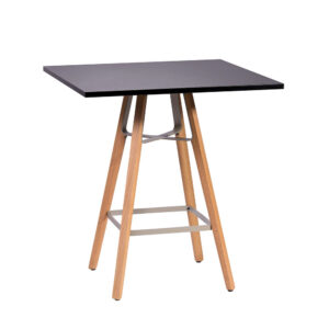 LIU Seating Tables, Square, black
