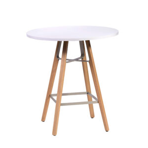 LIU Seating Tables, Round, white