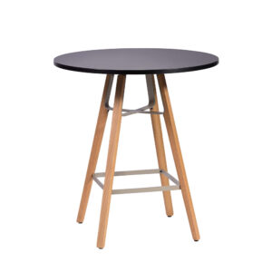 LIU Seating Tables, Round, black
