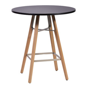 LIU Seating Tables, Round, black