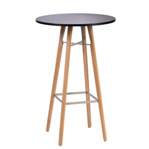 LIU Standing Tables, Round, black LIU Standing Tables, Round, black