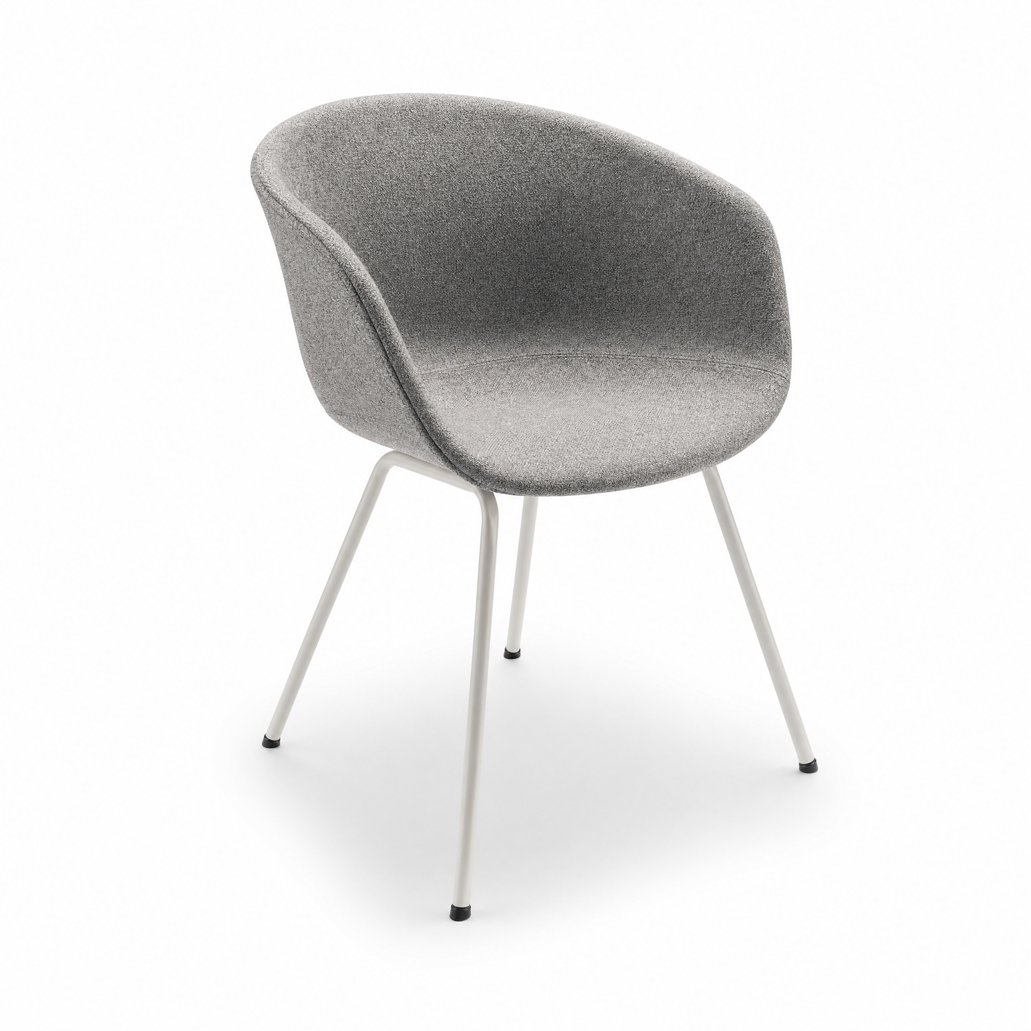About a Chair Sled Base White, Fabric Seat About a Chair Sled Base White, Fabric Seat