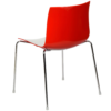Stuhl Catifa 46 weiß-rot