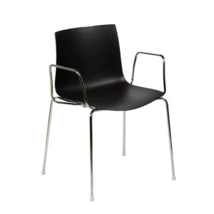 Catifa 46 mit Armlehne, schwarz