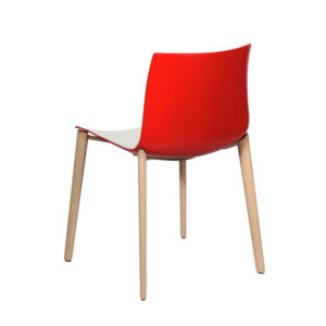 Catifa 46 Wood, weiß - rot